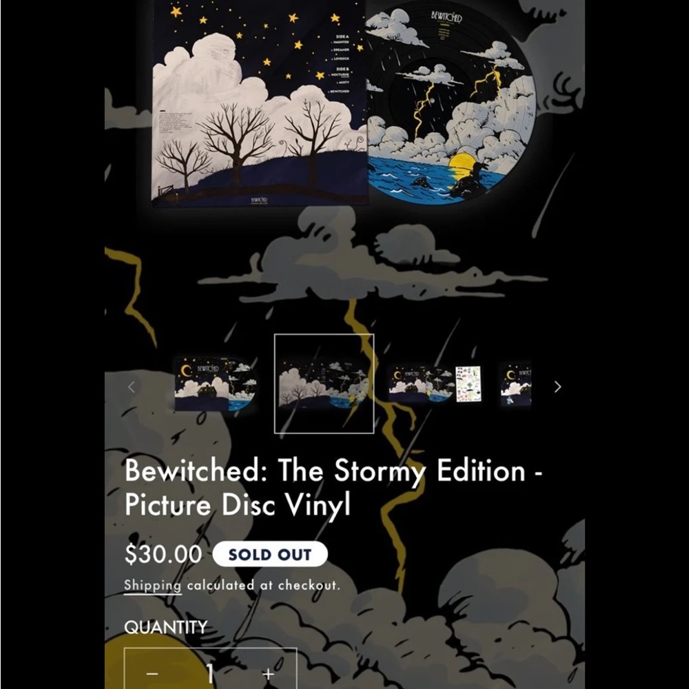 Laufey Bewitched: The stormy Edition sold out message me before buying